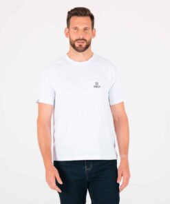 KNOX White Woven Patch Tee
